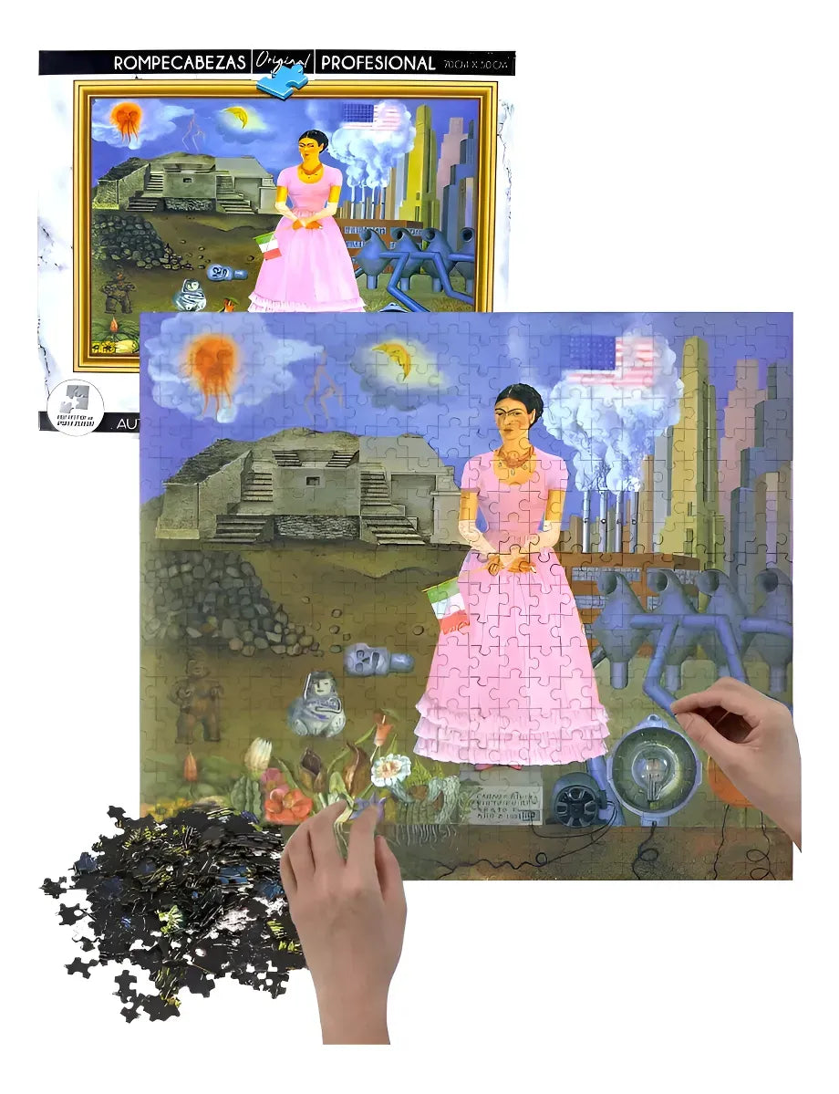Puzzle 1000 Pzs Autorretrato Mexico y EEUU 810-0233 FD1000270 (22)