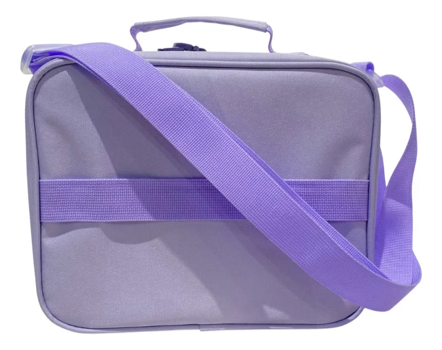 Lunchera Escolar Térmica Lila Con Flores Zykl005 Shine Lila
