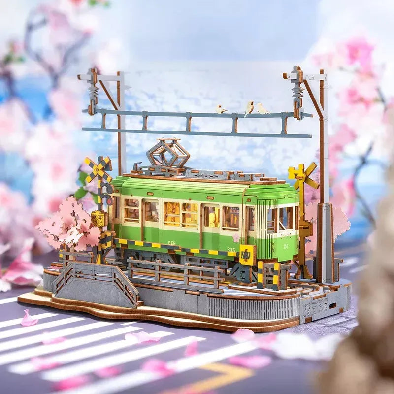 Robotime Puzzle 3d Tranvia Viaje De Sakura Tgs02 Rolife