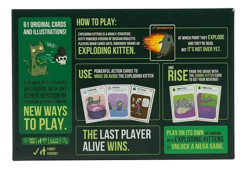 Juego De Cartas Zombie Kittens 102424