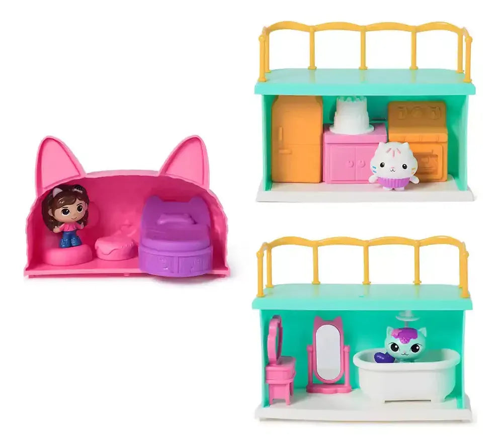 La Casa de Muñecas de Gabby Mini play set de habitaciones 99255/6071198