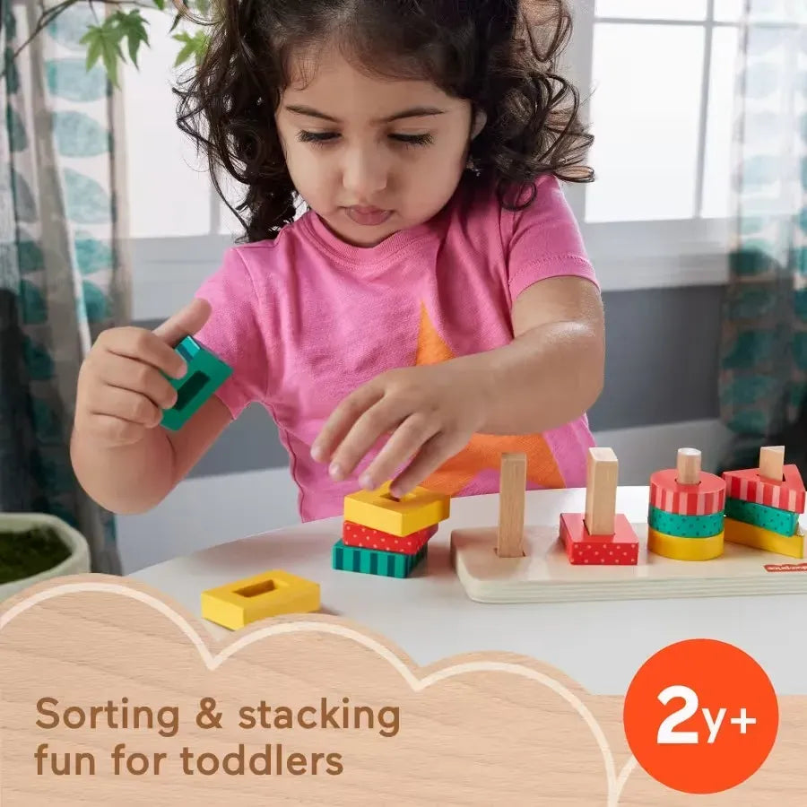 Fisher Price Wooden Shape Stacker HXV05