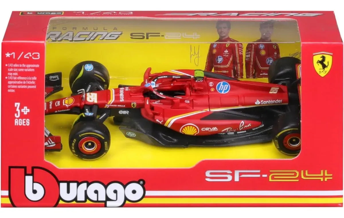 Bburago 1:43 Ferrari SF-24, LECLERC / SAINZ 18-36844