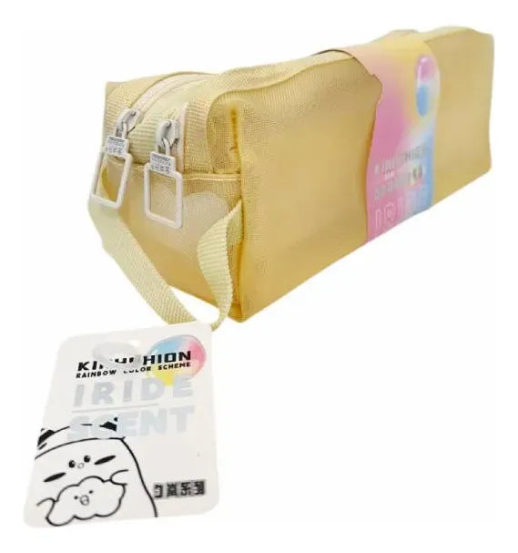 Cartuchera Escolar Tubo Translúcida Sl6906a Shine Amarillo