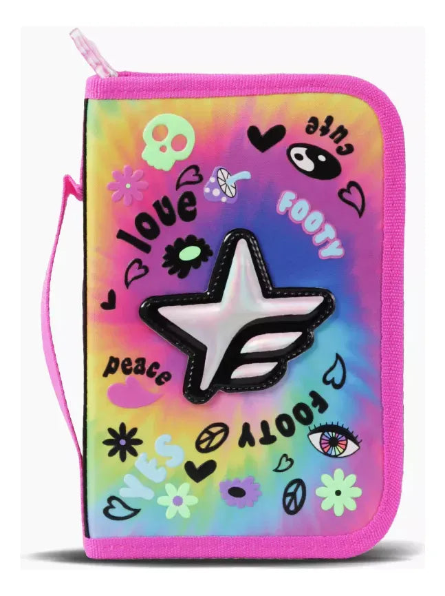 Footy Cartuchera rigida con un cierre Hologram Star F61074.01.UNICO
