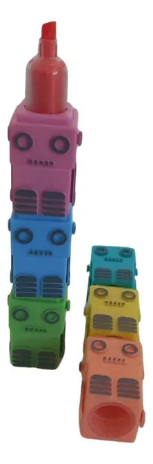 Resaltador 5 Colores Modelo Robot SL6608 Kinderland