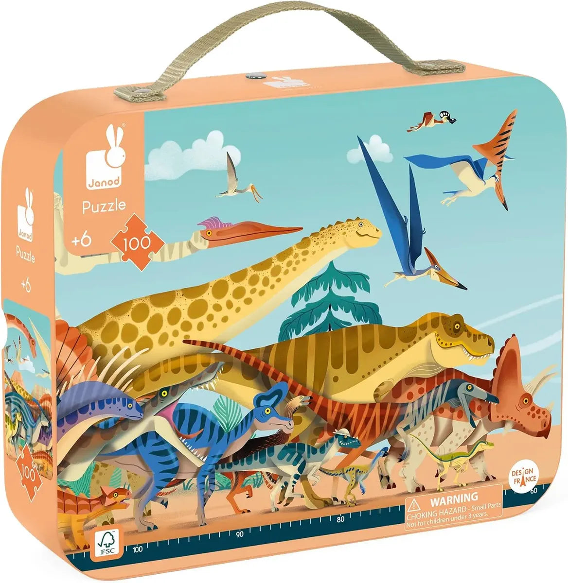 Janod Dino Puzzle Rompecabeza Panorámico Dino J02540