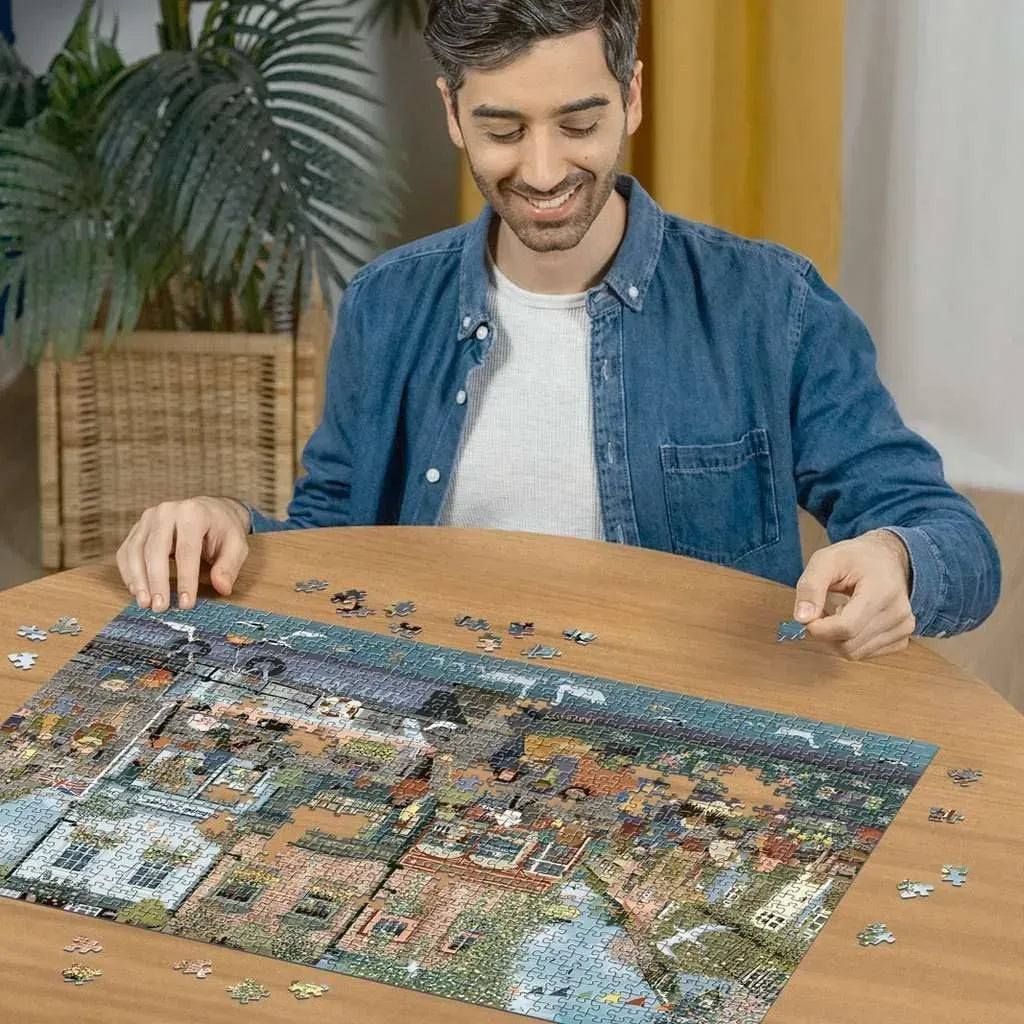 Ravensburger Puzzle 1000 Pzs Riverside Town 12000814
