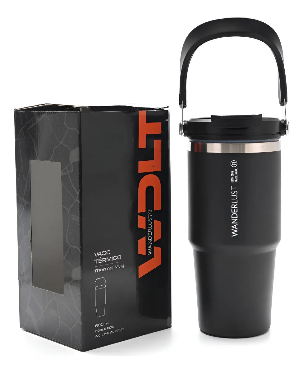 Vaso Termico Con Sorbete Y Pico 600ml 40609