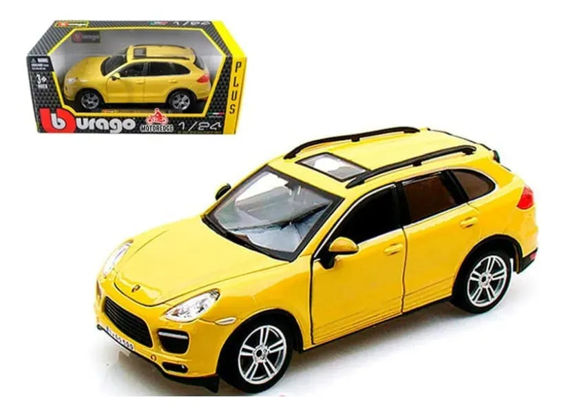 Bburago 1:24 Porsche Cayenne Turbo Amarillo/Negro 18-21056