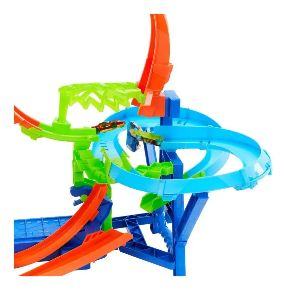 Hot Wheels Pista De Acrobacias Choque en el Aire JFD12