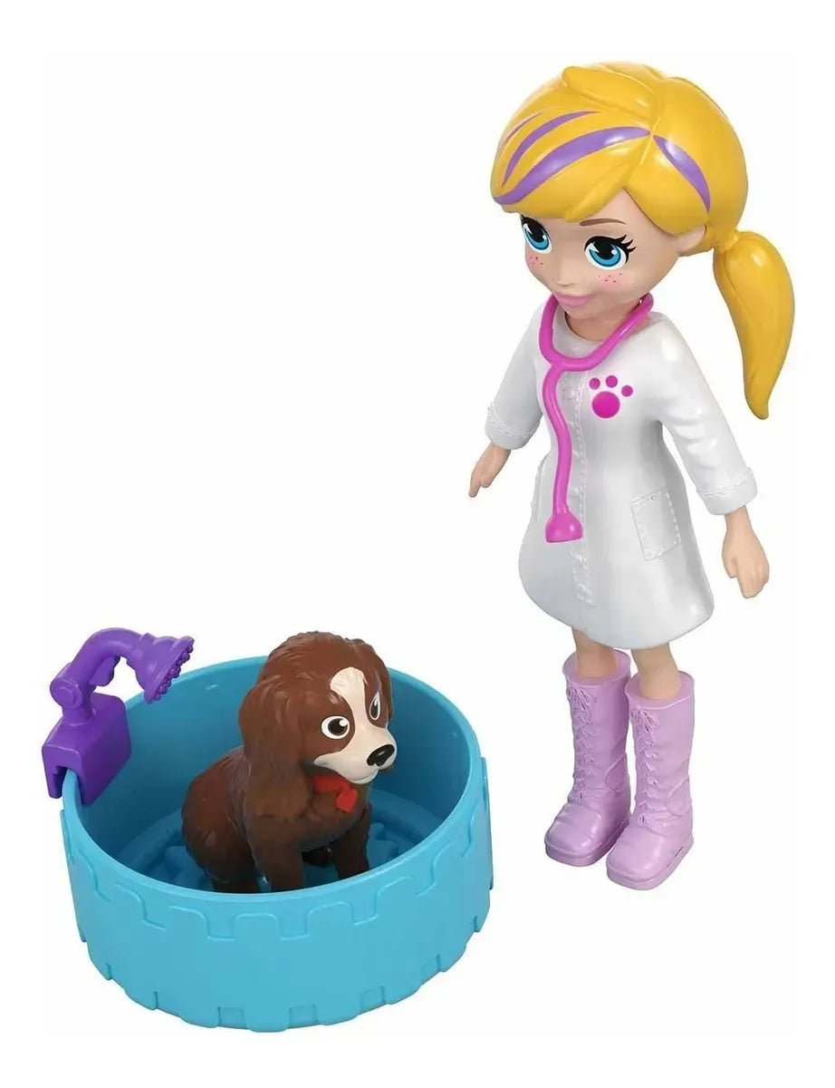 Polly Pocket Hospital Móvil Para Mascotas Gfr04 Mattel