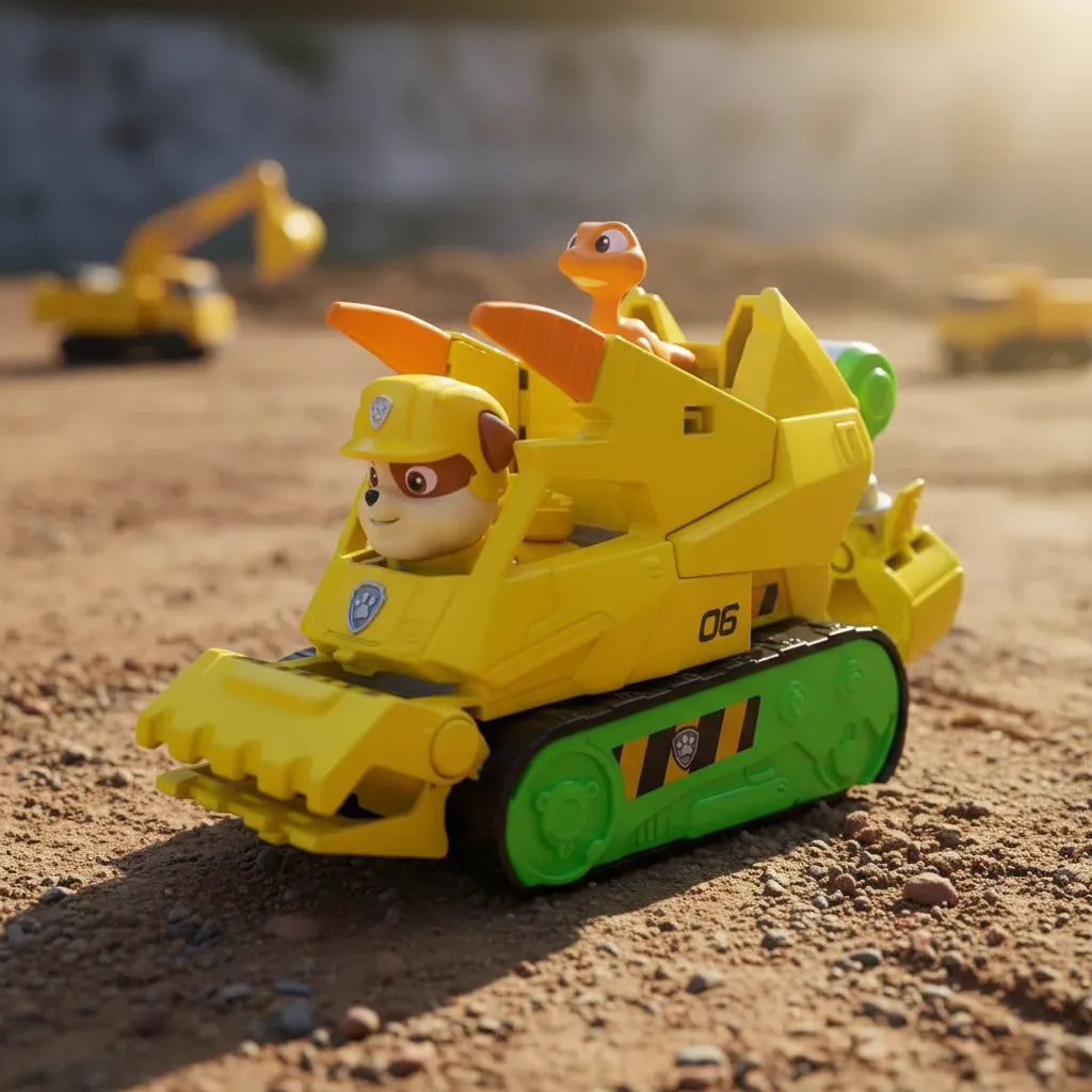 Paw Patrol Dino Vehiculo Rubble Con Dinosaurio 97236/6075771