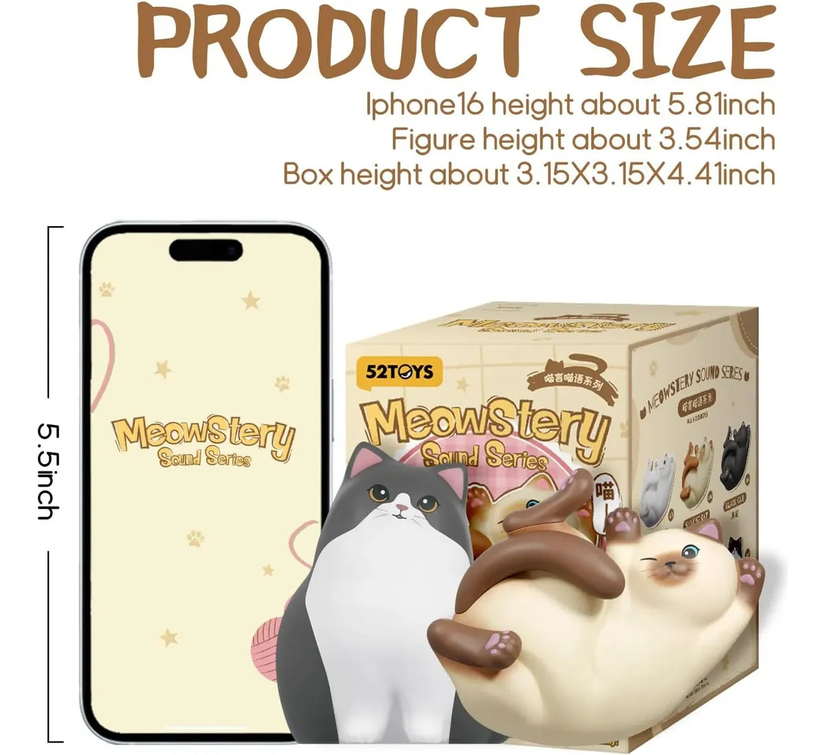 52toys Meowstery Sound Series Figura Blind Box S78886