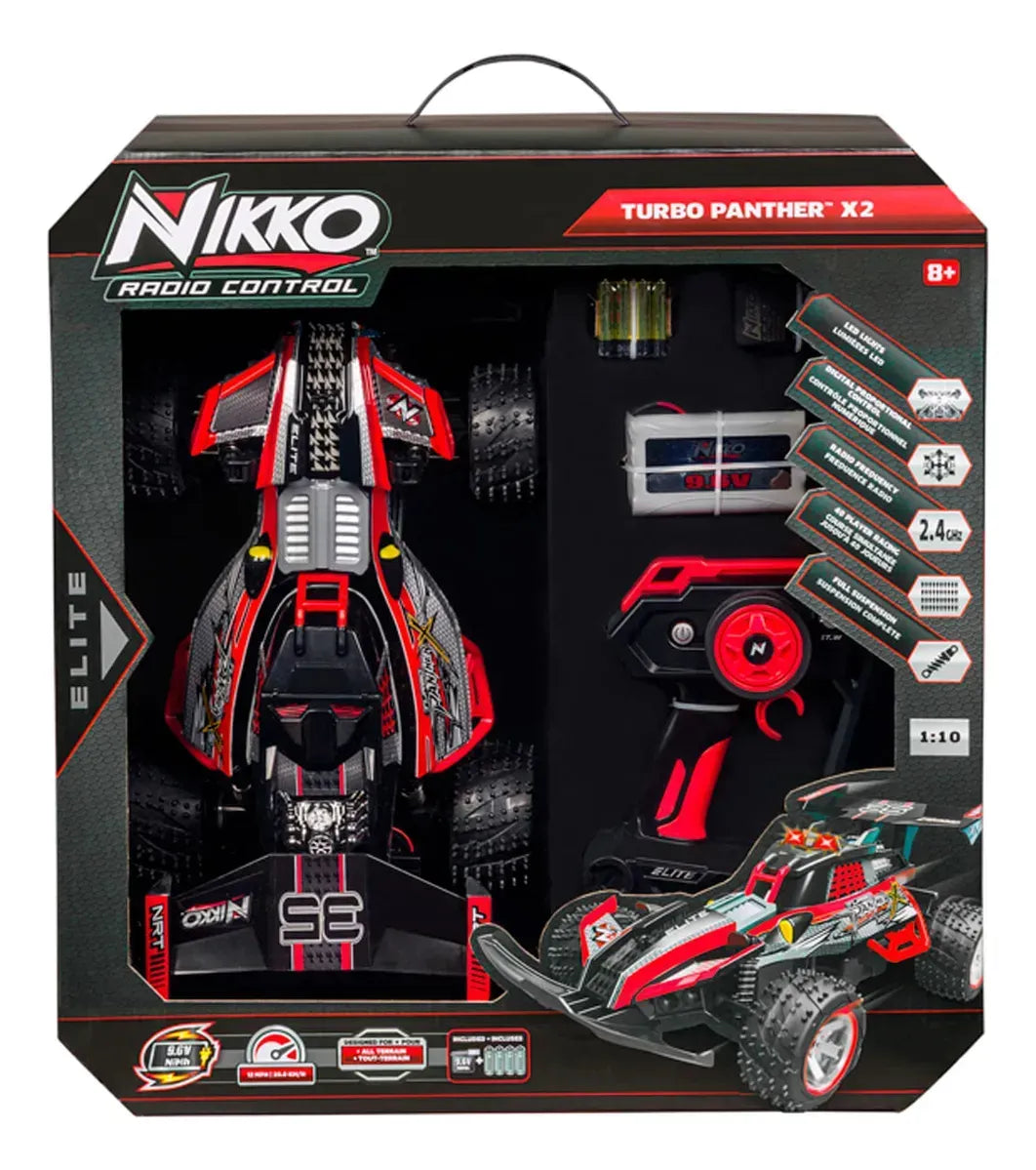 Nikko Turbo Panter x2 1:10 Rojo 19011