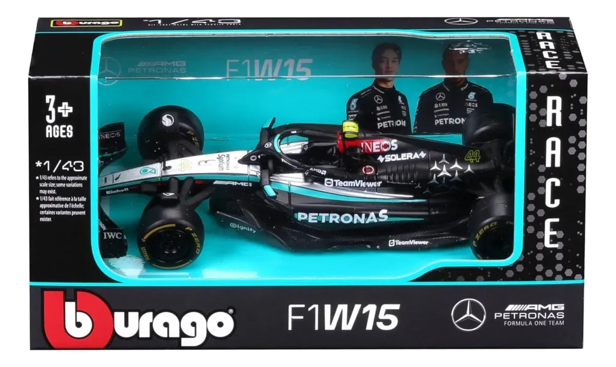Bburago 1:43 Mercedes-AMG Petronas F1 Team RUSSELL 18-38208