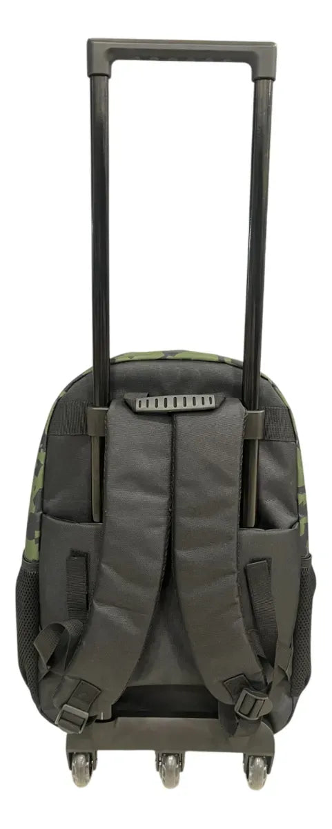 Mochila Carrito Escolar Skater 18 Pulgadas Zykl001 Shine Negro