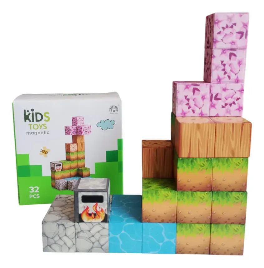 Bloques Magnéticos Cubos Steam Minecraft Shine 3016407