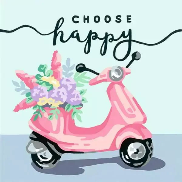 Ravensburger CreArt Pinta Por Numeros Choose Happy 20125