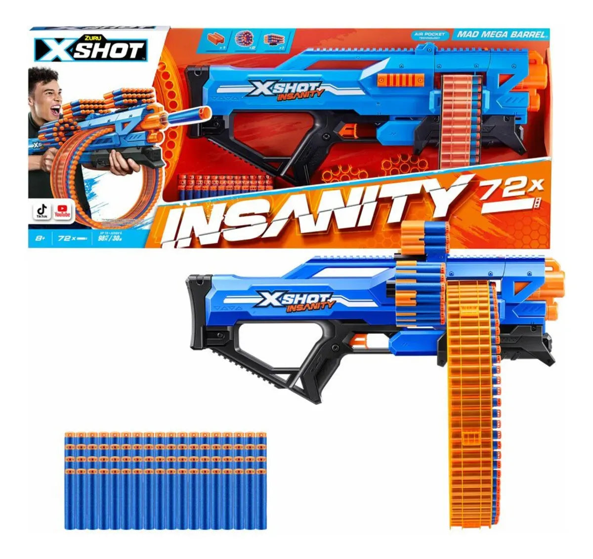 Zuru X-Shot Insanity Mad Mega Bar 36609 7476