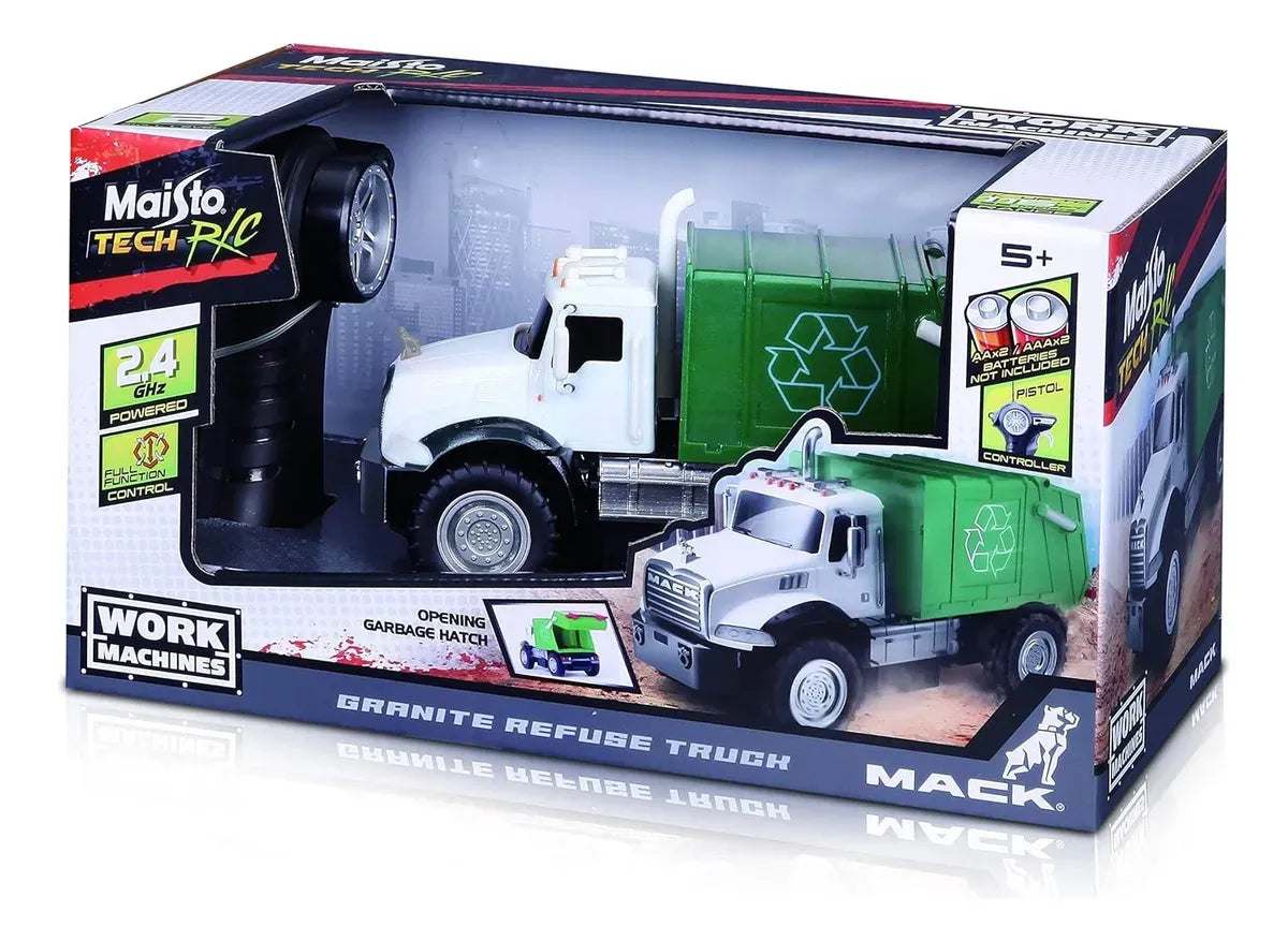 Maisto Camion MACK a Radio Control Blanco/Verde 82182