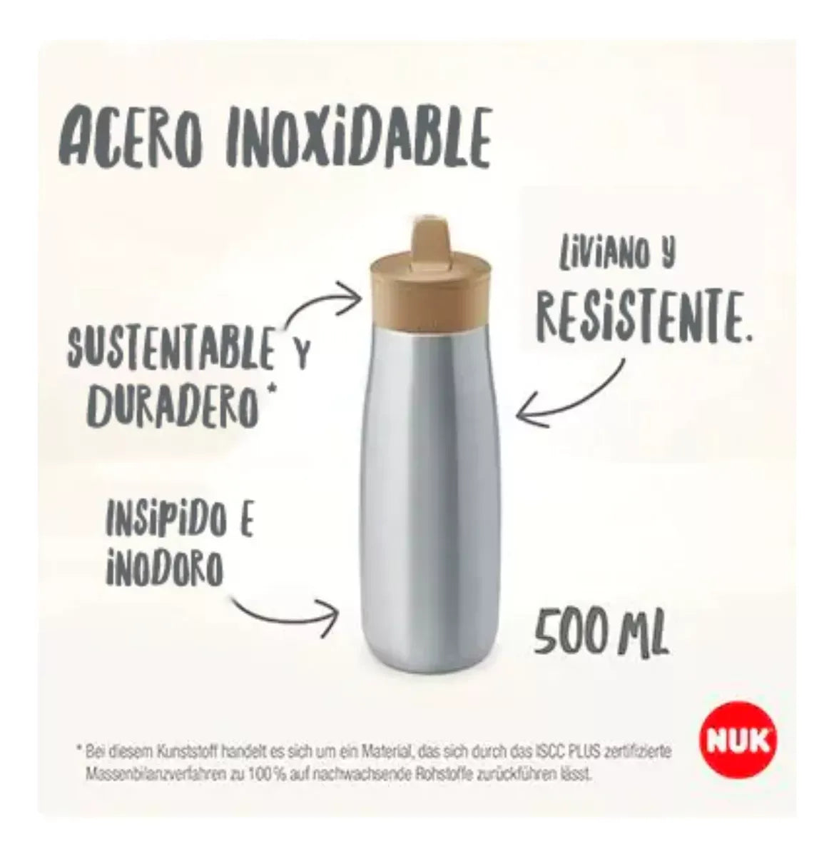Nuk Vaso Mini-Me Flip Acero 500ml Lila +12m 10225329