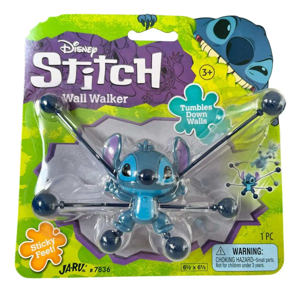 Muñeco Stitch Wall Walker Sticky Feet 7836
