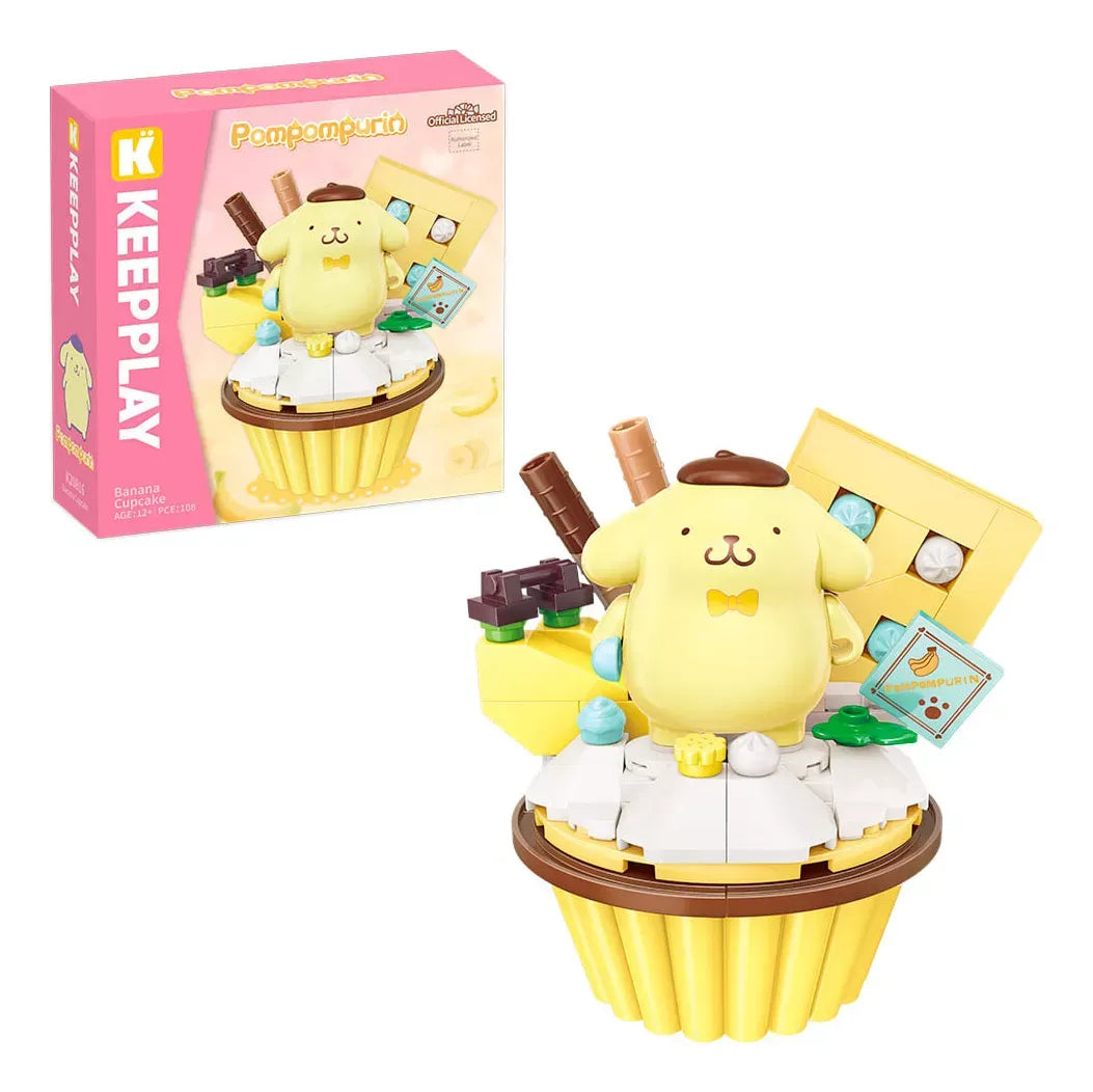Hello Kitty Cupcake De Banana Pompompurin Figura 18cm K20816 56402