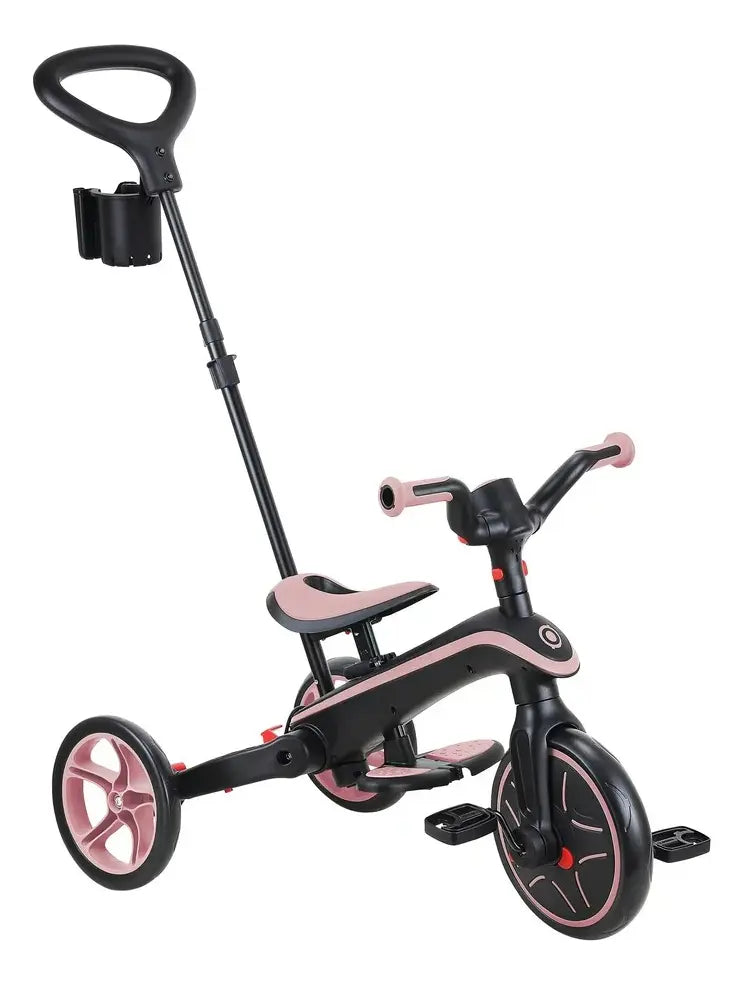 Globber Triciclo Explorer Trike Foldable 4 en 1 Deep Pastel Pink 732-210