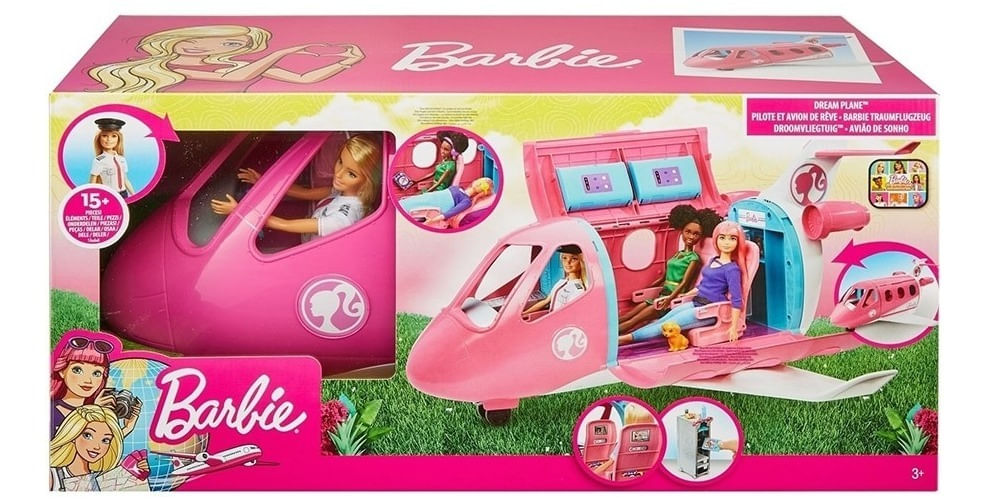 Muñeca Barbie Piloto Jet Avión De Los Sueños Gjb33 Mattel