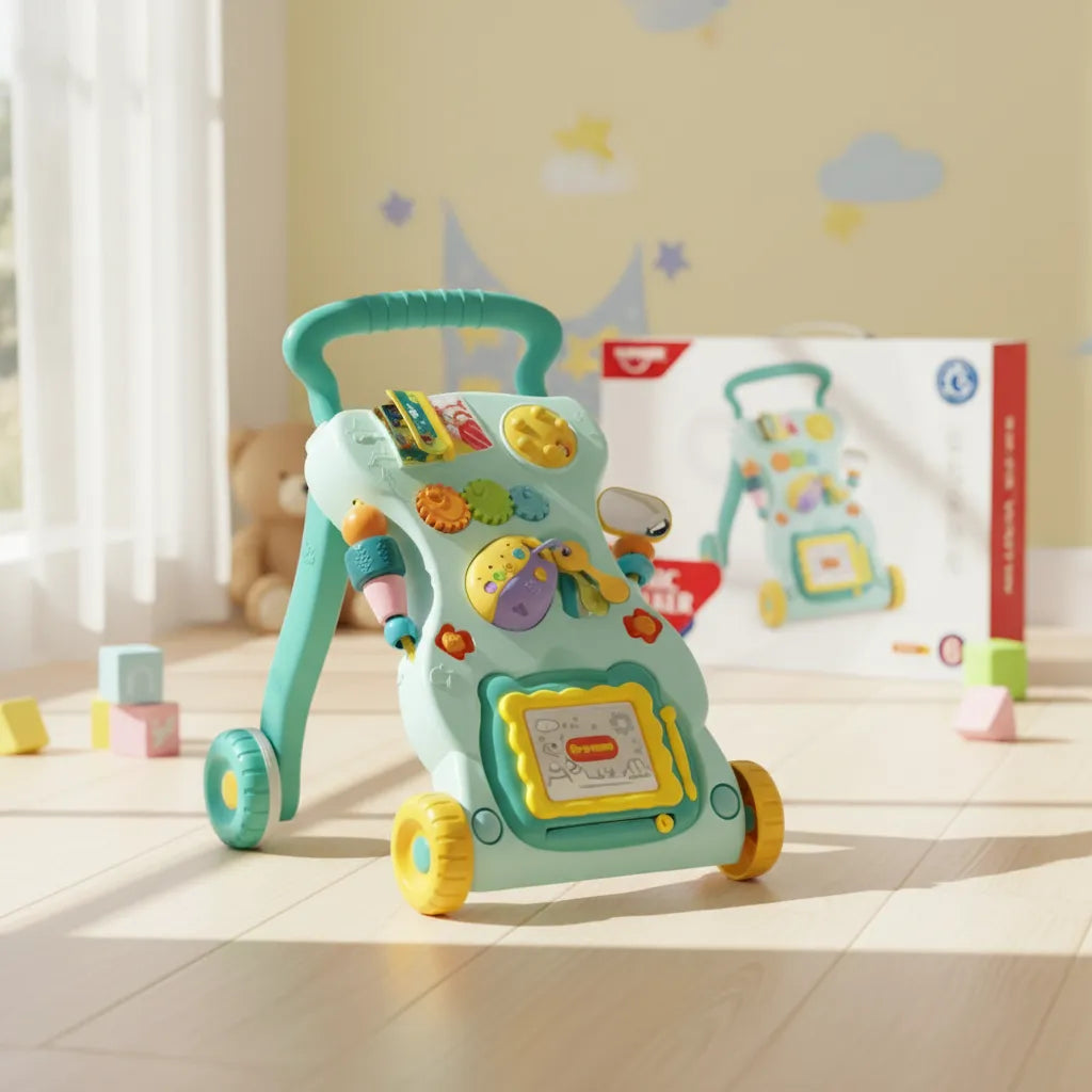 Caminador Musical Con Actividades Celeste 1962940 Huanger