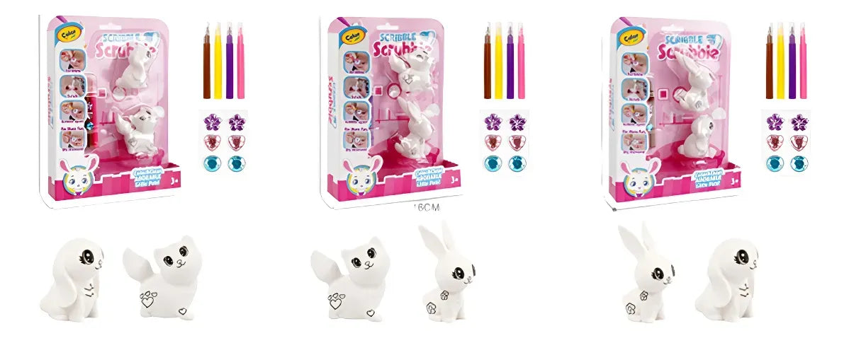 Scribble Scrubble Animales para Pintar 2152638 Shine