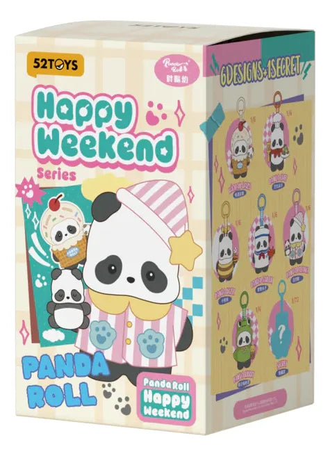 52toys Panda Roll Happy Weekend Serie Figura Blind Box 78860