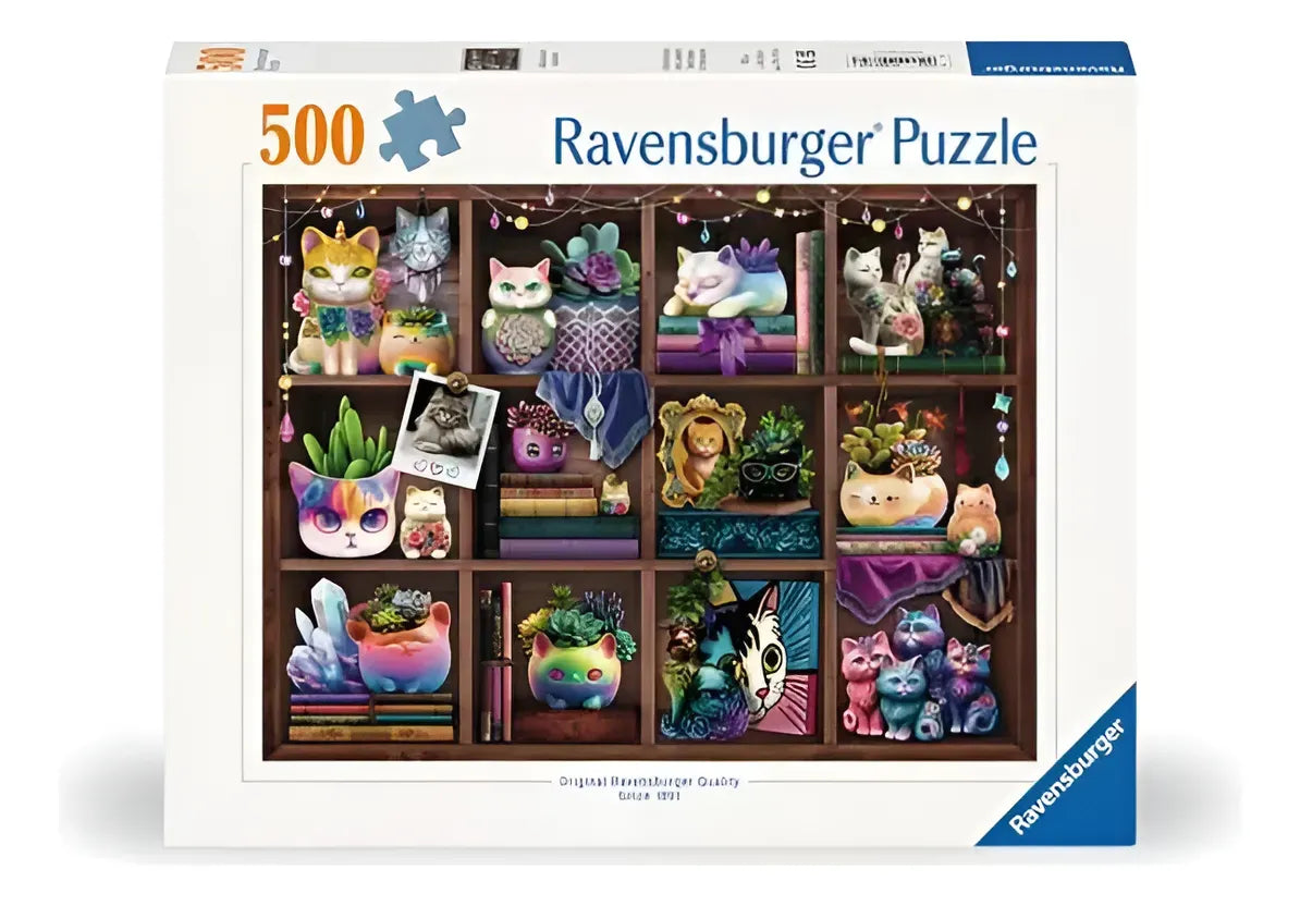 Ravensburger Puzzle 500 Pzs Cubby Cats Succulents 12000874