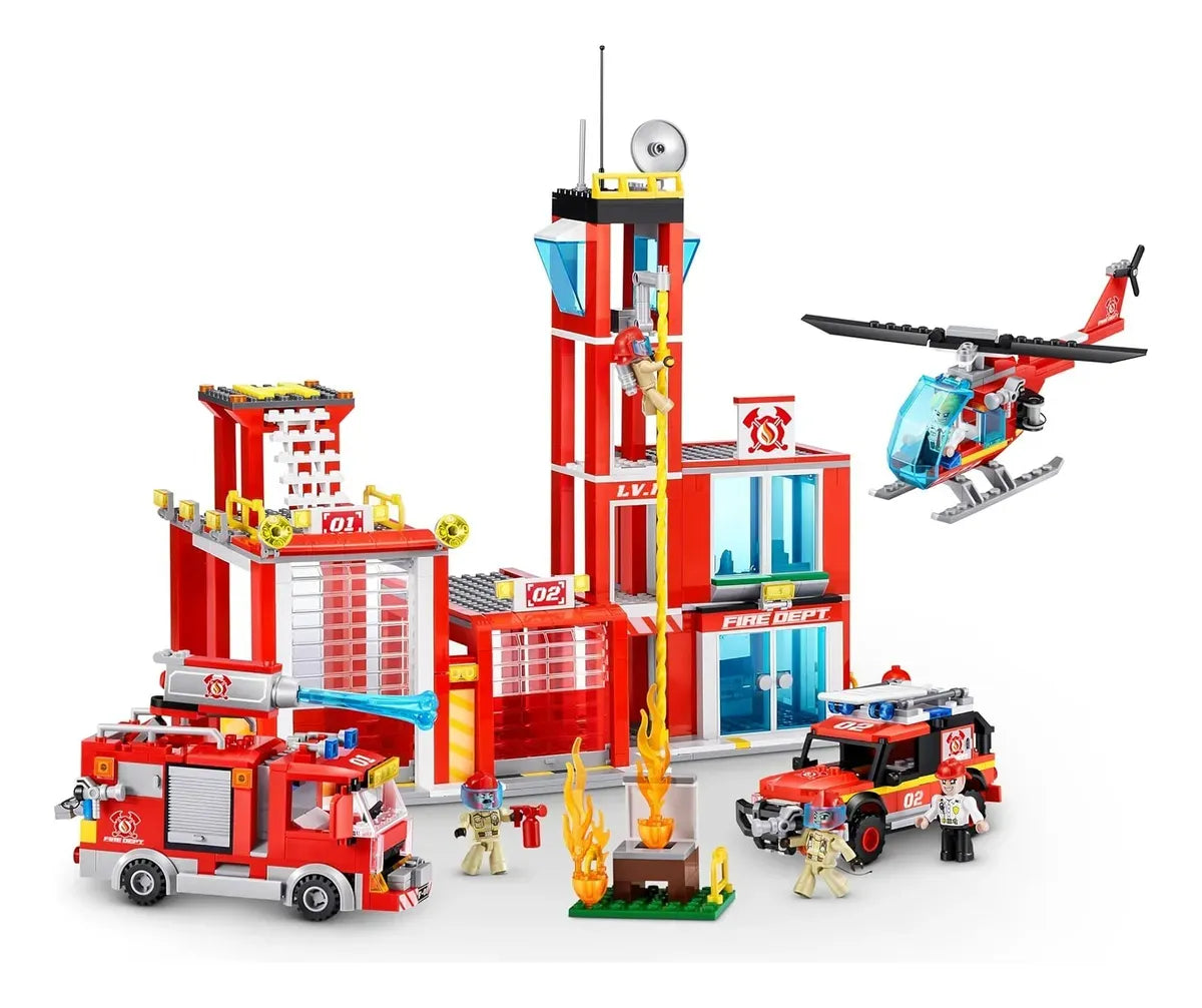 Zuru Max City Box Playset Fire Station 976pzs 83165 7646