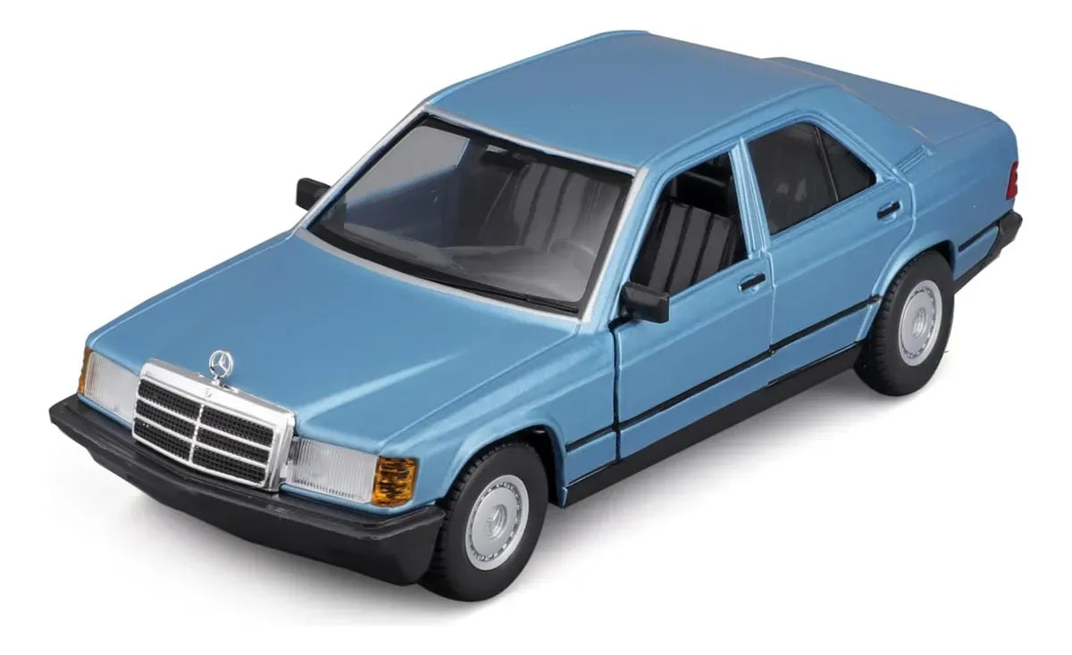 Bburago 1:24 Mercedes-Benz E190 1987 Azul/Rojo 18-21103