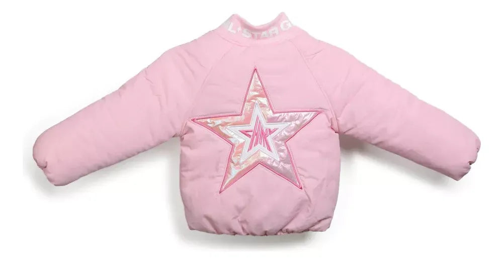 Chimola Campera Bomber Star Talle 4 Pink J05
