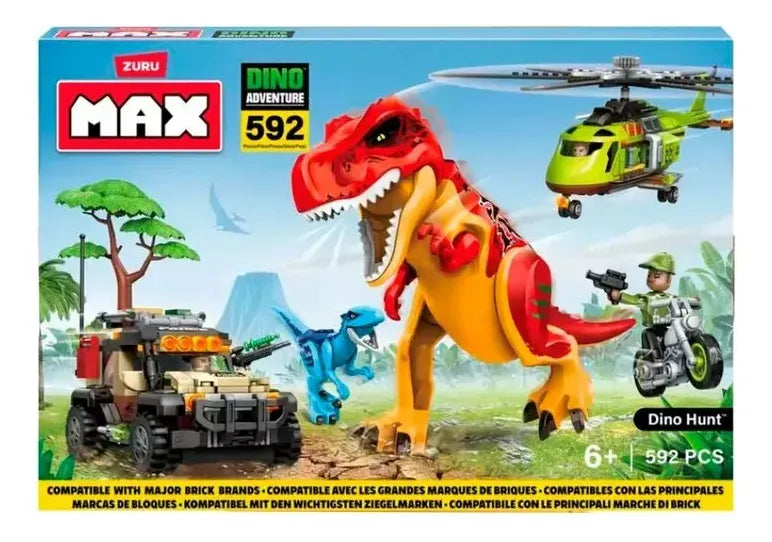 Zuru Max Dino Adventurebox Playset 592pzs 83156 7455