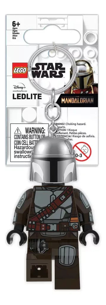 Lego Llavero Mandalorian Gris Star Wars Con Luz LGL-KE187H LE014