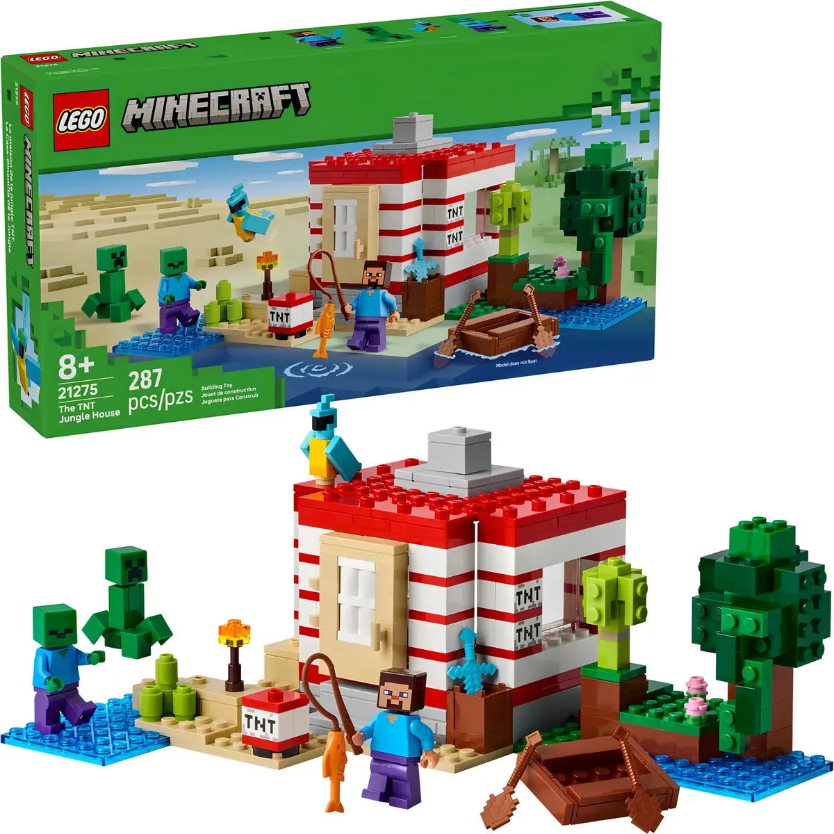 Lego MINECRAFT Casa de la Jungla con TNT 21275