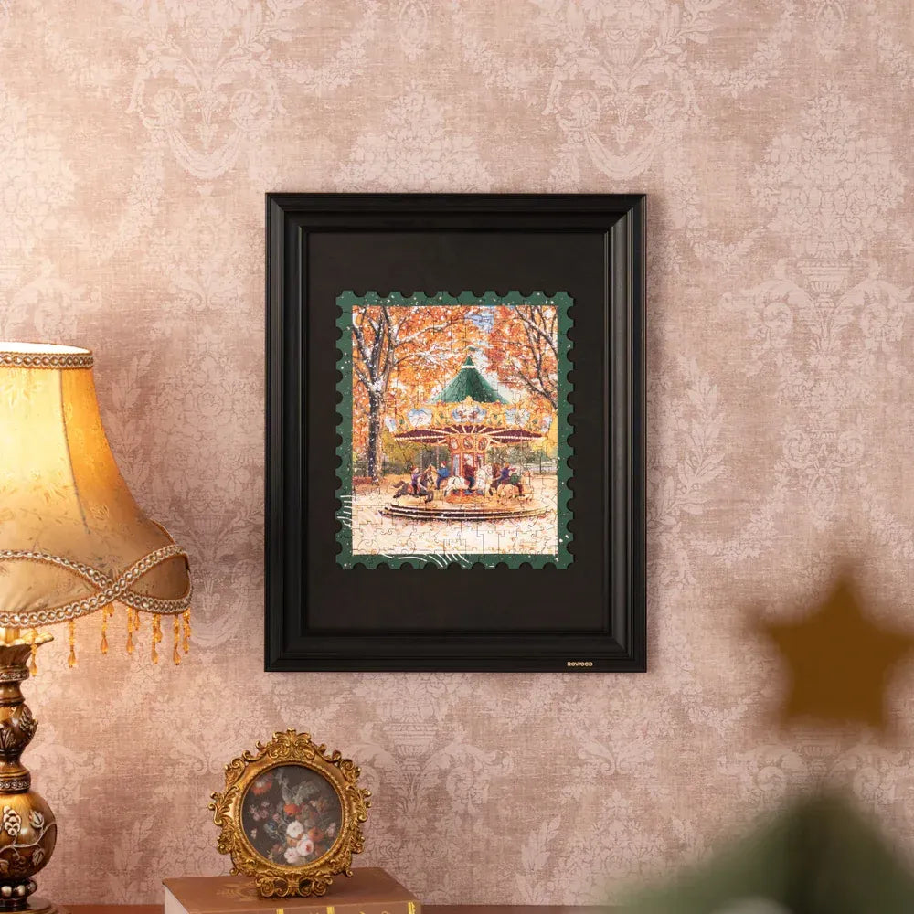 Robotime Rowood Puzzle 3d Golden Autumn Carousel Ta008