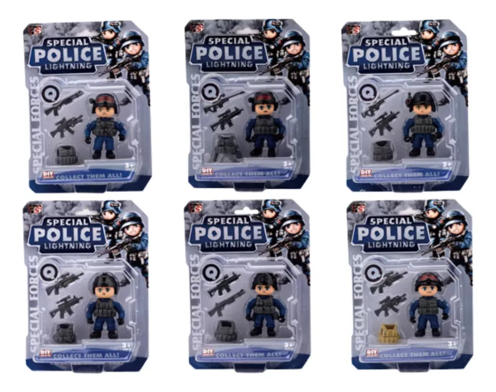 Policias Muñecos con Accesorios 1953075 Shine