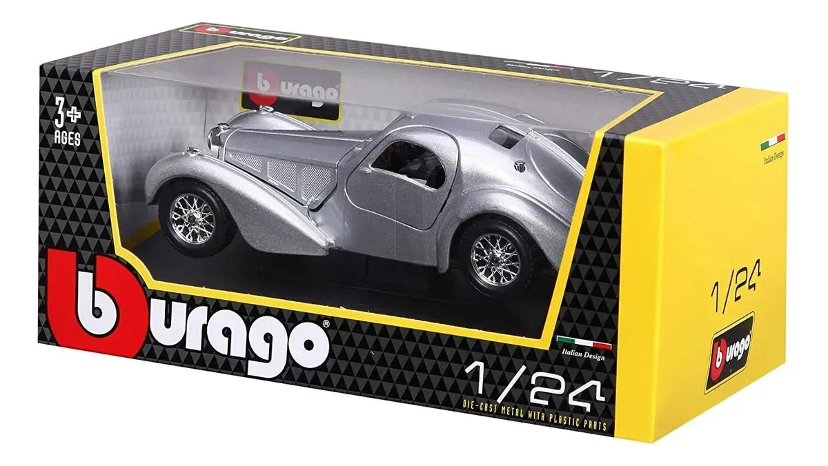 Bburago 1:24 Bugatti Atlantic Gris 18-22092