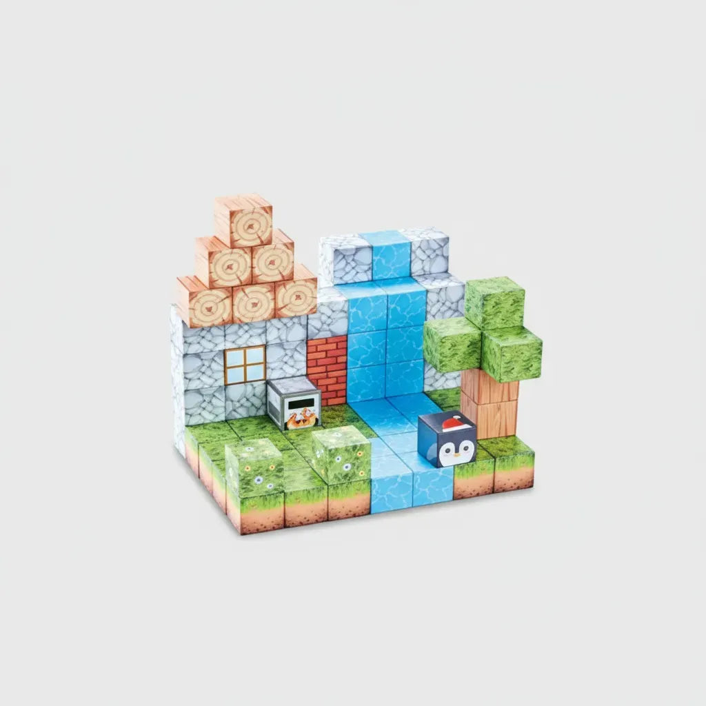 Bloques Magnéticos Cubos Steam Minecraft Shine 2960016