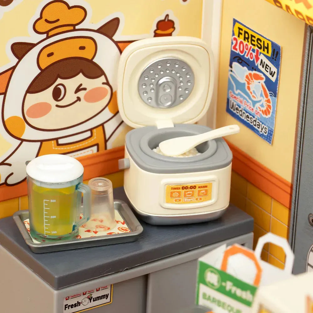 Robotime Rolife Puzzle 3d Night Out Food Stall Dw022