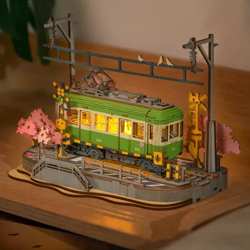 Robotime Puzzle 3d Tranvia Viaje De Sakura Tgs02 Rolife