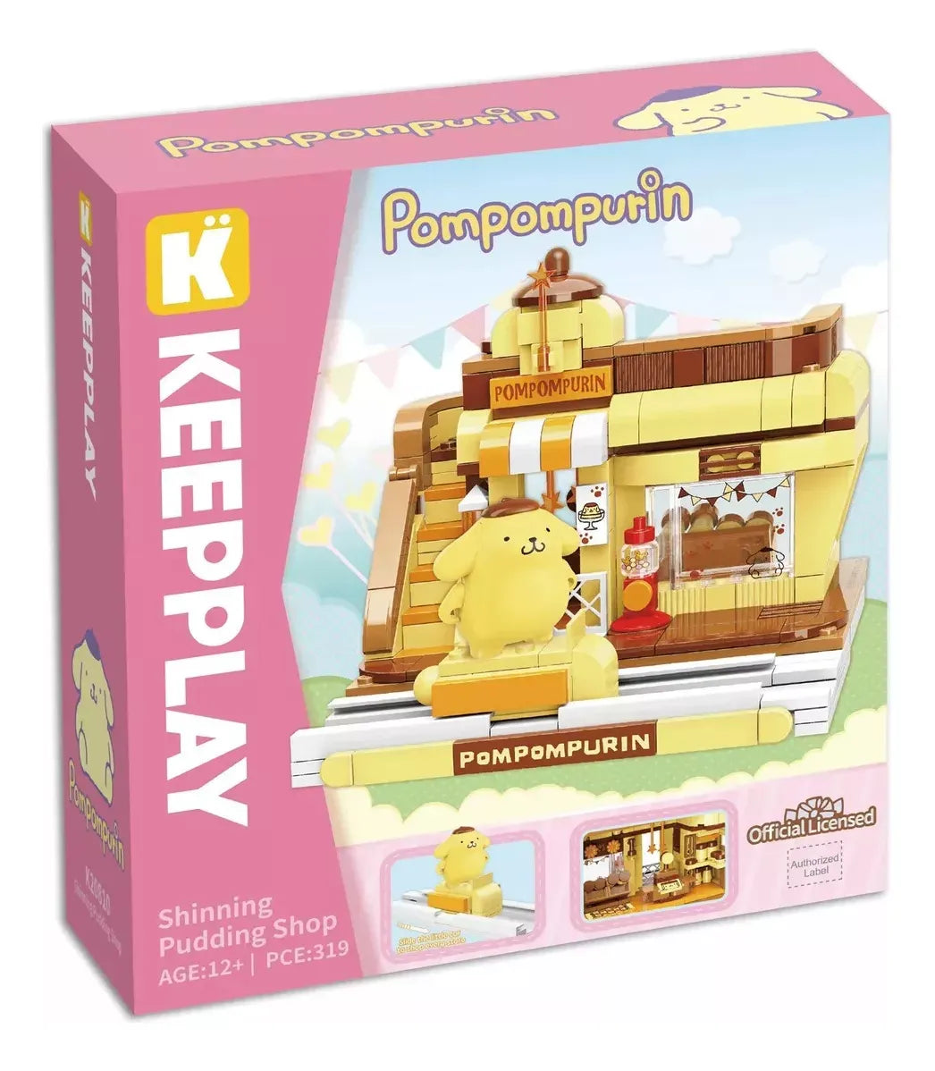 Hello Kitty Playset 24cm Sanrio Street Pompompurin Tienda de Pudines K20810 56400