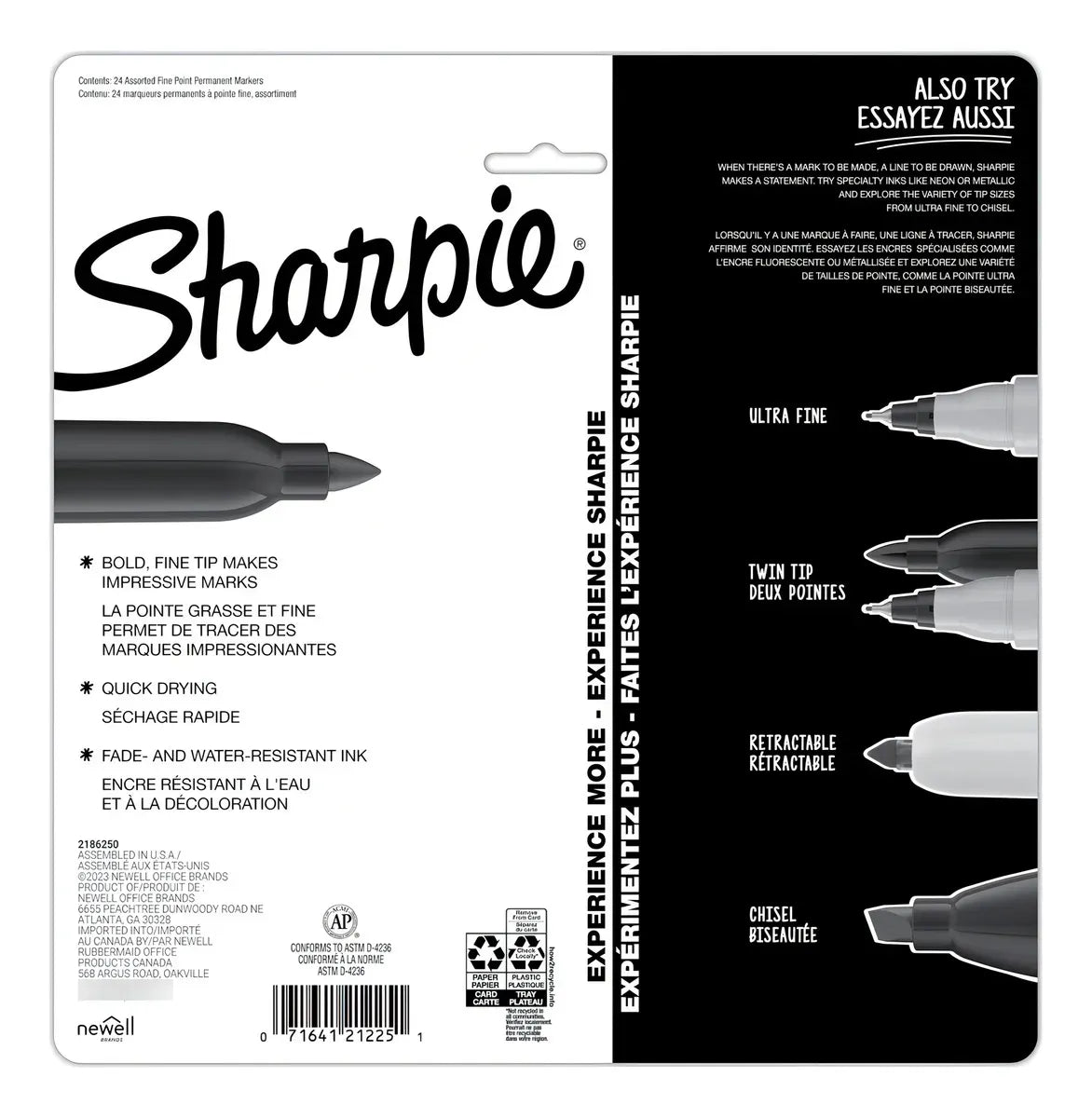 Sharpie Marcadores Punta Fina Glam Pop X24 2185227