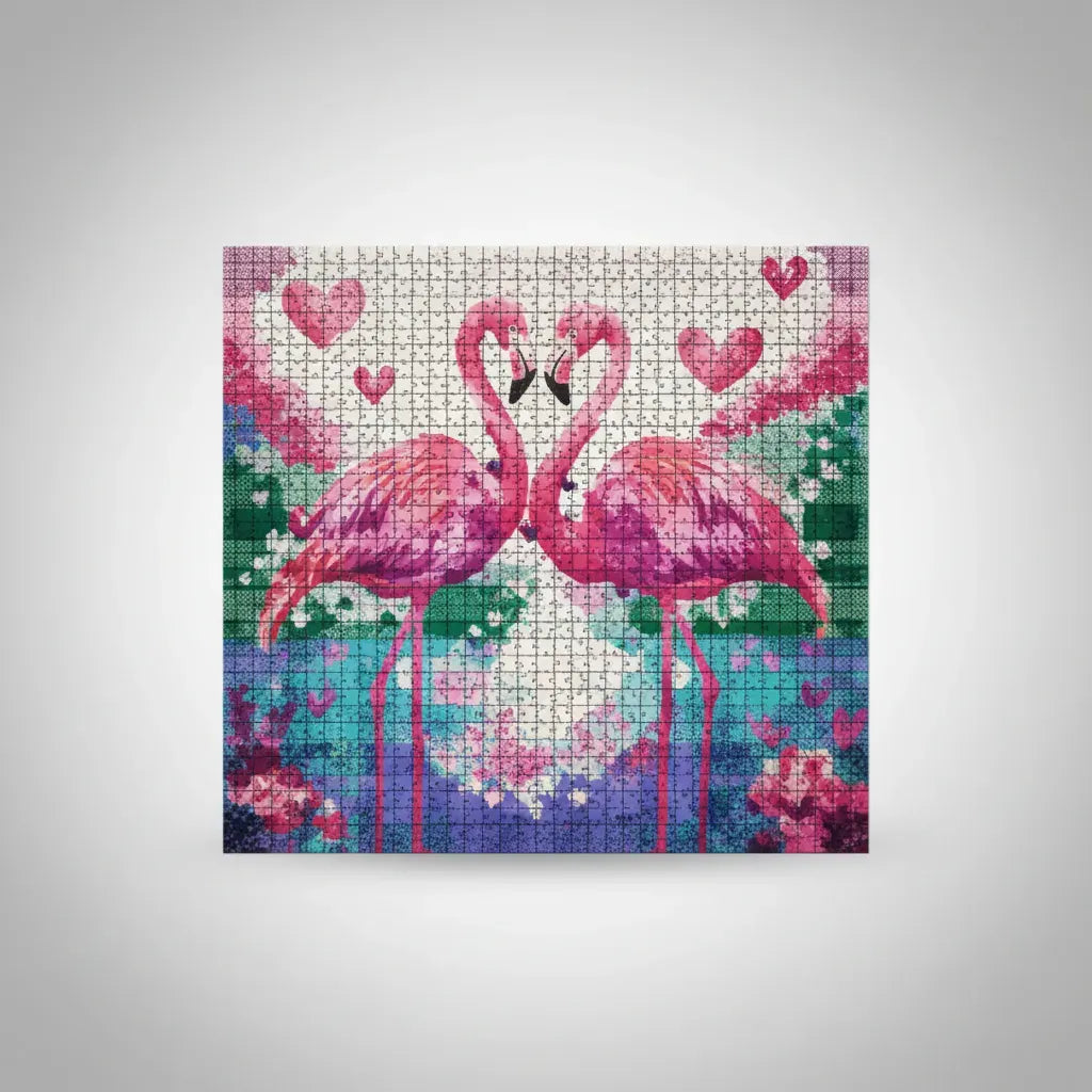 Puzzle Grid Arte En Pixeles Flamencos 2000pzs 3104810 Shine