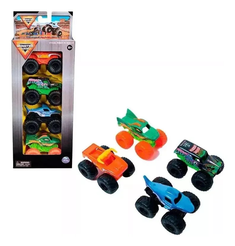 Monster Jam Set x4 Escala 1:72 98950